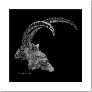 Black Phillip - live deliciously Posters and Art